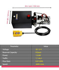 Heavy Duty 8 Quart 12V DC Hydraulic Power Unit Double Acting For Dump Trailers Lift Gates And Truck Hoists, top view