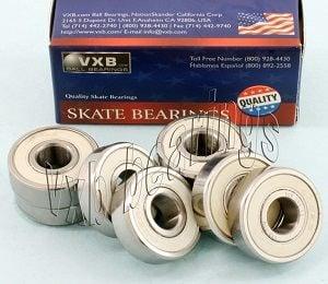 8 Skateboard 608-2rs Sealed Ceramic Bearing 8x22x7mm - VXB Ball Bearings