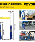 Beefy 8 Ton Hydraulic Long Ram Jack With Single Piston Pump And Clevis Base for garage cranes, blue color, in use