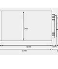 Diagram of 800W ER11 CNC Spindle Motor With Air Cooling, with 65mm mount dimensions and ER11 collet specifications.