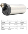 CNC Air Cooled Spindle Motor 65mm With 4 Bearings 800W ER11 Chuck 220V showing connector and specifications