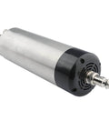 800W CNC Spindle For Hobbyists And Pros, 220V And 380V Circular Air Cooled ER11 65mm, showing side view with metallic finish