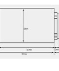 Technical drawing of Beefed Up 800W ER11 CNC Spindle Motor, Air Cooled 65mm Shaft, Four Bearing High Speed Spindle, detailed measurements shown