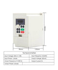 Beefed Up 800W ER11 CNC Spindle Motor, Air Cooled 65mm Shaft with 1.5kW VFD Inverter Specifications Display