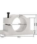 65mm bracket for Beefy 800W ER11 Air Cooled Spindle Motor with dimensions labeled