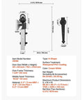 Diagram of Sliding Barn Door Kit With Hardware 30 By 84 Inch MDF Panel Water Resistant PVC Coating showing dimensions and specifications.