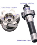 80mm Face End Mill Cutter With 3.15 Inch Diameter And 6 Flutes Indexable CNC Shell Cutter for precision aluminum and steel machining