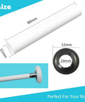 80mm Garage Door Hinge Quiet Roller Sleeves Kit with Roller and Shaft Gaskets, showing sleeve size and components, for noise reduction and smooth rolling.