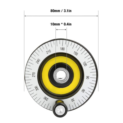 80mm Lathe Handwheel With Handle Replacement for Lathes and Milling Machines showing diameter and bore measurements