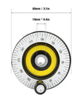80mm Lathe Handwheel With Handle Replacement for Lathes and Milling Machines showing diameter and bore size