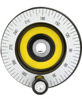 80mm Lathe Handwheel With Handle Replacement For Lathes And Milling Machines, top view showing measurement markings and center hole