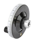 80mm Lathe Handwheel with Handle Replacement for Lathes and Milling Machines, black with scale, metal hub, industrial machine tools accessory