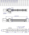 Technical diagram of 80mm Mini Linear Motion Actuators Lead Screw with Motor Effective Stroke Length for DIY CNC Router Parts X Y Z Linear (80MM)