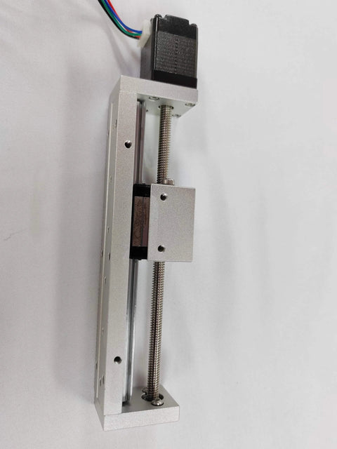 Top view of 80mm Mini Linear Motion Actuators Lead Screw with Motor Effective Stroke Length for DIY CNC Router Parts