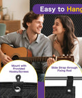 Couple enjoying music with Badass Heavy Duty Extra Large Sound Dampening Blanket 2 Pack 96 By 80 Inches hanging easily.