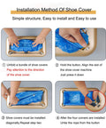 Installation steps for No Sweat Shoe Cover Dispenser Machine with 200 disposable boot and shoe covers for home store and office use