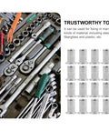 Grab This Heavy Duty Stainless Steel M4 Flat Head Rivet Nuts Knurled Tool Kit For Serious Automotive Repairs, Industrial Fastening And Tough Furniture Builds That Really Rock showing 16 silver inserts