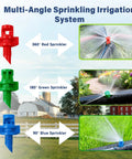 Refraction Mist Sprinkler Heads Kit With 90 Degree 180 Degree And 360 Degree Multi Angle Options For Drip Irrigation Systems