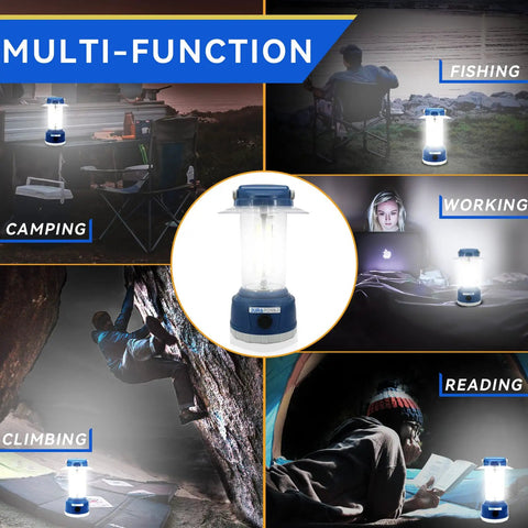 Rechargeable LED Camping Lantern With Beast 2000 Lumen Brightness 360 Degree Beam for multi-function outdoor activities
