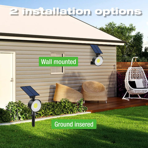 Kick Up Your Backyard Game With Pro Grade Solar Spot Lights Outdoor Waterproof, Fully Adjustable Landscape Lighting, Smart Sun Tracking Panels, Heavy Duty Weatherproof Design For Serious Nighttime Vibes