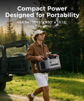 Hella Durable 2083Wh Solar Generator Pumping 2400W Of Smooth Juice Through Six AC Plugs DC Ports USB Slots And Sun Powered Input Built Tough for easy two-hand lift outdoors.