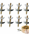 Premium Top Shelf Bird Cage Retaining Screws And Perch Hardware Kit With 16 Heavy Duty Bolts And Nuts Plus Gaskets for small pet enclosure.