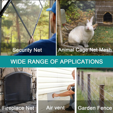 Built To Last 20 Mesh Stainless Steel Window Screen Mesh Roll 16 By 80 Inches 0.3mm Wire Diameter With 1mm Openings cat proof and rodent safe applications including security net, animal cage net mesh, and garden fence.