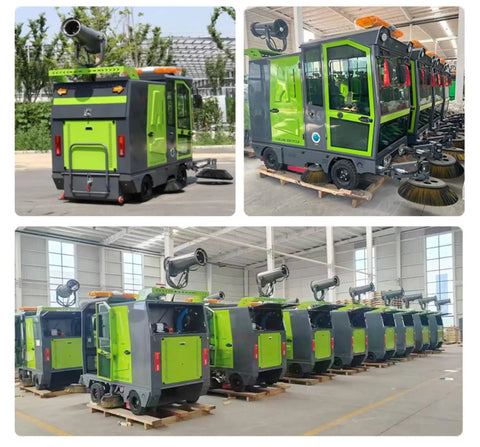 Heavy Duty Ride On Industrial Floor Sweeper For Commercial Warehouse Cleaning Machine With Custom Configurations And Heavy Debris Pickup Efficiency