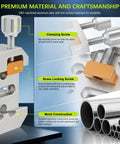 Heavy Duty Dovetail Clamp For Telescopes And Cameras Attaches To Mount With Beefy 9 Bore Layout showing metal construction and components
