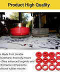 Chevy 81-87 Polyurethane Body Cab Mount Bushing Kit 12 Piece Direct Fit Heavy Duty displayed in workshop