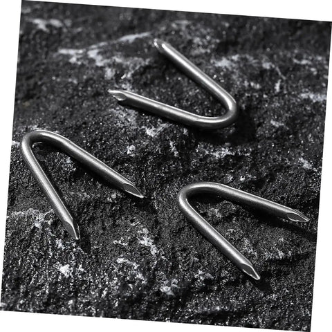 Heavy Duty Wire Mesh Staples Set For Outdoor Construction Reusable U Shaped Fence Post Staples Pro Grade Nails