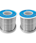 Two rolls of Stained Glass Solder 60/40 Tin Lead Wire For Crafting Joints One Eighth Inch Diameter Two Pound Roll
