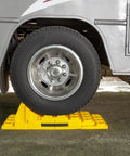 RV and Camper Wheel Chocks 2 Pack for Leveling Blocks keeps wheels centered and from rolling stabilizes large vehicle tires