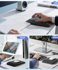 Ergonomic Mouse Pad With Wrist Rest And Memory Foam For Pain Relief on office, home, and gaming desk setups.