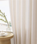 Pinch Pleated Extra Wide Linen Curtains For Patio Sliding Glass Door 84 Inches Long Cream Ivory 72 Inch Wide Drapes With Hooks And Rings