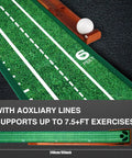 Premium Indoor Golf Putting Mat With Auto Ball Return For Home Office And Outdoors, Realistic Rolling Speed, top view