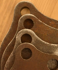 Stacked Rifle-Rated 1/2 Inch AR500 Steel Gong Targets 4 Pack With 3, 4, 5, 6 Inch Gongs, CNC Plasma Cut And Water Cooled