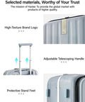 Underseat Carry On Luggage With Wheels Lightweight Hard Shell Top Opening Weekender Case 16 Inch Travel Suitcase Grey