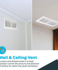 Two Way Air Vent Cover For 10 By 4 Inch Duct Opening In Wall Or Ceiling Mount Solid Steel HVAC Register Cover Installed