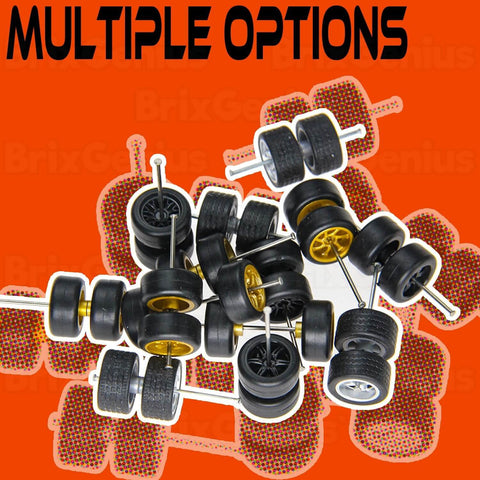 One Sixty Fourth Scale Diecast Wheels And Tires Set For Ten Cars Mixed Random Real Riders Rims And Tires Pack For Customizing Model Cars And Trucks With Realistic Detail And Dope Variety For Quick Cool Builds
