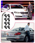 Anti-Theft M5 License Plate Screws 0.8x12mm For BMW And Tesla Black Stainless Steel Car Tag Bolts With Caps, in use on BMW