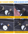 Step-by-step guide installing 4-Pack Washer Water Filter Screen Set With Two Hot Orange And Two Cold Blue Screens Replacement