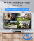 5MP 3K Lite 8 Channel CCTV DVR Recorder With AI Human And Vehicle Detection Real Time Alerts 4 In 1 Hybrid Analog AHD TVI CVI
