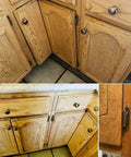 10 Piece Soft Close Cabinet Hinges Semi Concealed For Flush Mount Doors on wooden kitchen cabinets