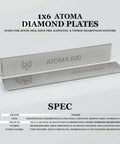 Diamond Sharpening Stone Plate 600 Grit for Edge Pro Hapstone TSProf Sharpener displayed with product specifications