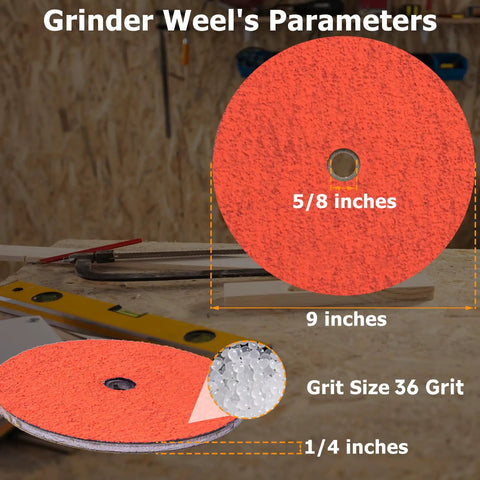 Top Shelf 9 Inch Grinding Wheel With 1 4 By 5 8 Arbor For Rbg 934 950 981 Lawn Mower Blade Sharpeners Heavy Duty Aggressive Cut Disc That Crushes Rust And Works Like A Charm Every Time