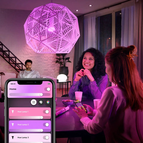 Premium Smart Bulbs With A Lit 16 Million Color Range For Most Lamps And Overhead Lights, Hub Required, Works With Alexa, Apple HomeKit And Google Assistant, 2 Pack