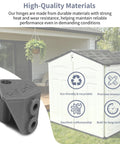 Right Door Hinge Replacement for 6 By 5 Ft Slide Lid Resin Shed Compatible With Part 3T17 3T17-2 3T17-3 Heavy Duty PETG Plastic Hinge Built To Last For Outdoor Storage Shed Doors