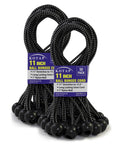 Heavy Duty Ball Bungee Cords 11 Inch With Five Millimeter Nylon Ball Indoor Outdoor Tarp Tie Downs Built Tough, Flexible And Versatile Pack Of 50