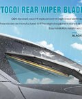 Top Shelf Windshield Wiper Blades For Land Rover Range Rover Sport 2017 Through 2023 All Weather Steel Frame Rear Wiper Blade installed